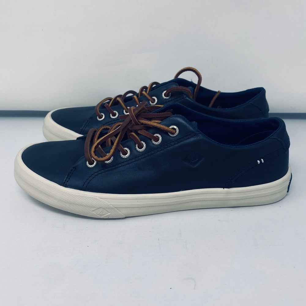 SPERRY*Navy Leather Striper II LTT*US 7*$99 - Picture 6 of 8